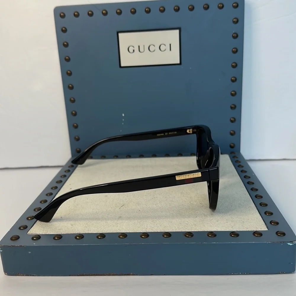 New - GUCCI Grey Rectangular Men's Sunglasses GG0746S 001 57